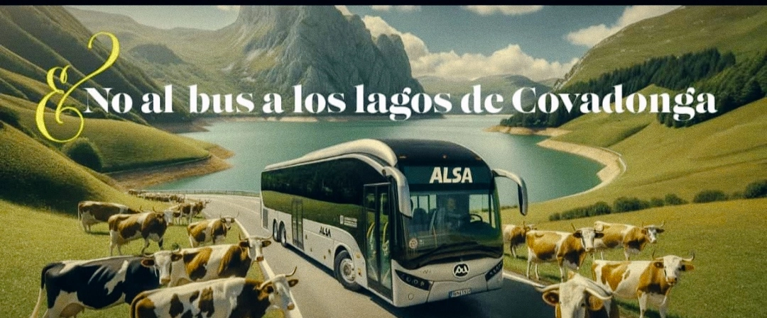 No-al-bus-a-los-lagos-de-Covadonga No a la subida de autobuses a los Lagos de Covadonga